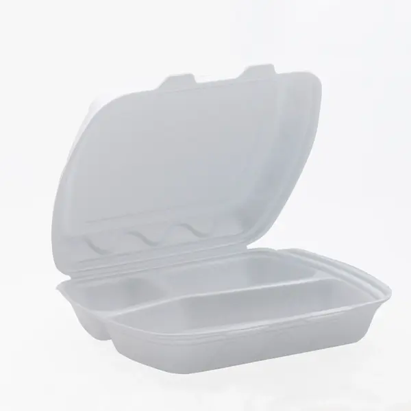 Caserole din Polistiren cu 3 Compartimente (200 Buc/Set)