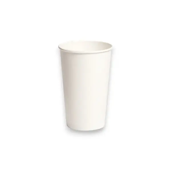 Pahare Carton Albe Băuturi Calde (50 Buc/Set)