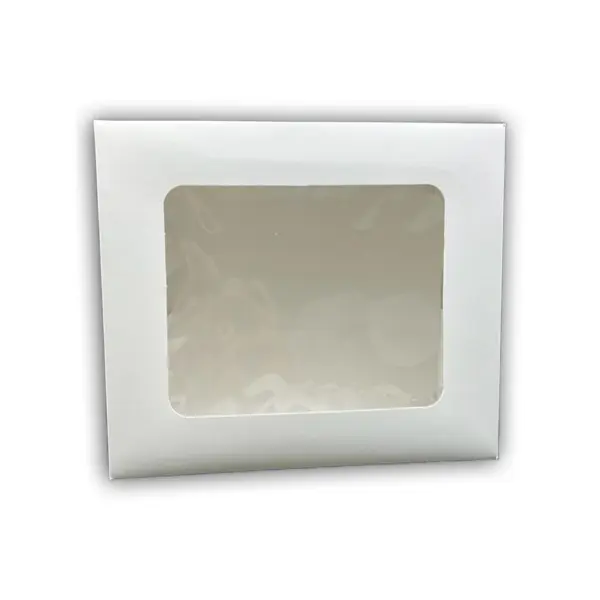 Cutii Prăjituri Albe cu Fereastră (25 Buc/Set)