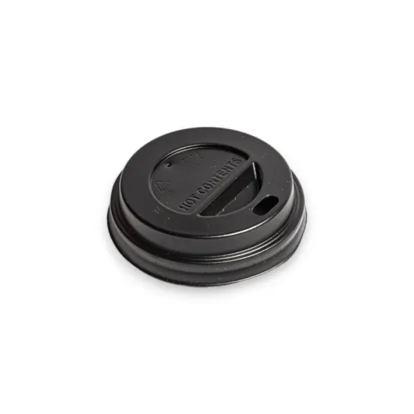 Capace Pentru Pahare din Carton Negre (100 Buc/Set)