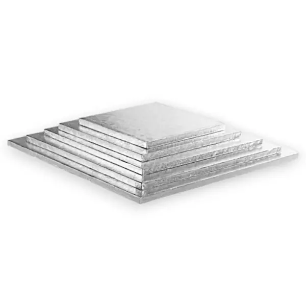 Platforme Argintii Pătrate Pentru Tort