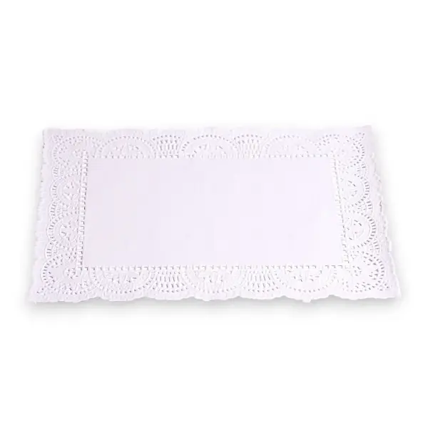 Dantele din Hârtie Dreptunghiulare (100 Buc/Set)