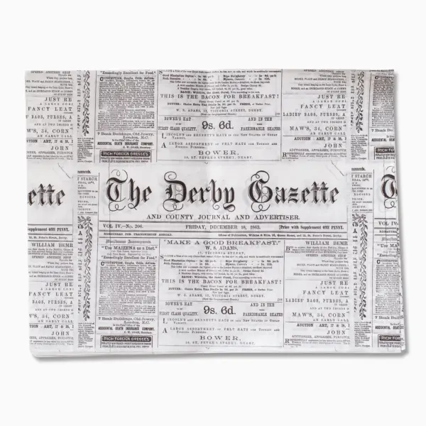 Hârtie Tavă Ziar Alb (1000 Buc/Set)