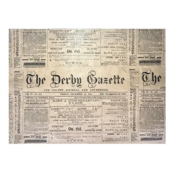 Hârtie Tavă Ziar Natur (1000 Buc/Set)